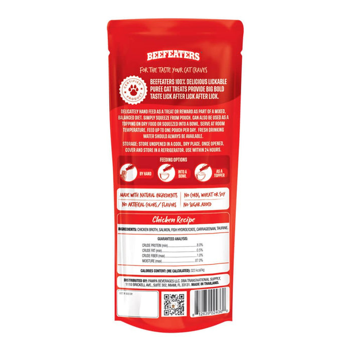 DUPLICATE - LVS320 - Beefeaters Lickables Puree Cat Treat, 3 ct, Case of 12 - 031BE-02436-12-DUPE - Chicken - 2
