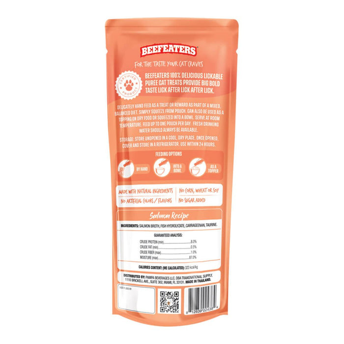 DUPLICATE - LVS320 - Beefeaters Lickables Puree Cat Treat, 3 ct, Case of 12 - 031BE-02438-12-DUPE - Salmon - 4