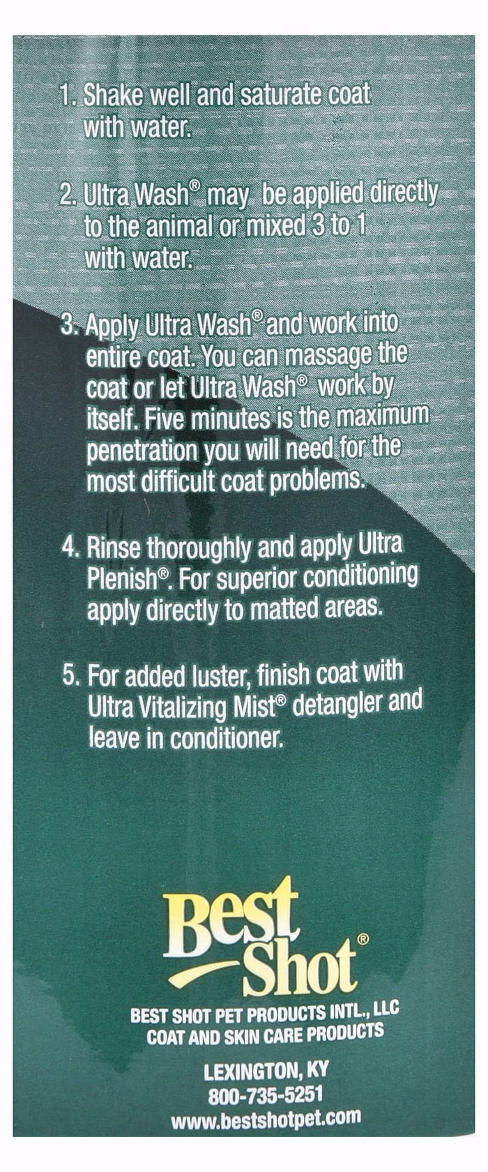 Best Shot Ultra Wash Shampoo - BSPAL - Gallon - 5