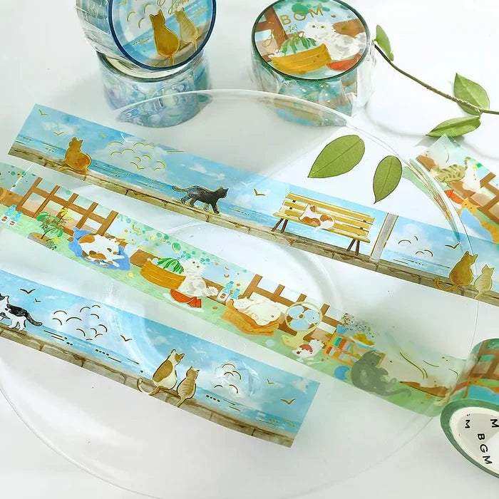 BGM Cats at the Beach Tape w Foil | Limited Seasonal Edition