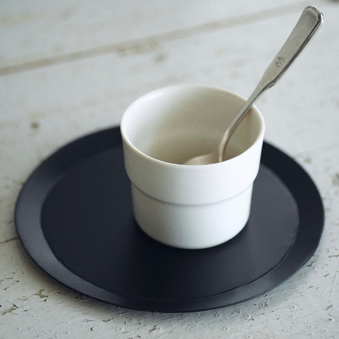 Black Metal Tray | Round