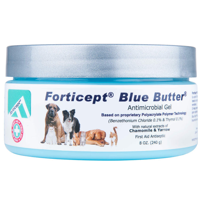 Forticept Blue Butter Antimicrobial Healing Gel for Dogs & Cats - FT212 - 8 oz - 1