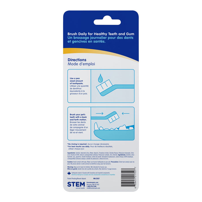 bluestem coactiv+ Oral Dental Kit for Dogs and Cats – Toothpaste, Toothbrush & Finger Brush - 018DP-FG0516 - Vanilla Mint - 5