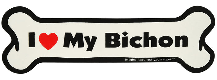 Bone Magnets, 7" x 2.25" - IT2C - Bichon - 23
