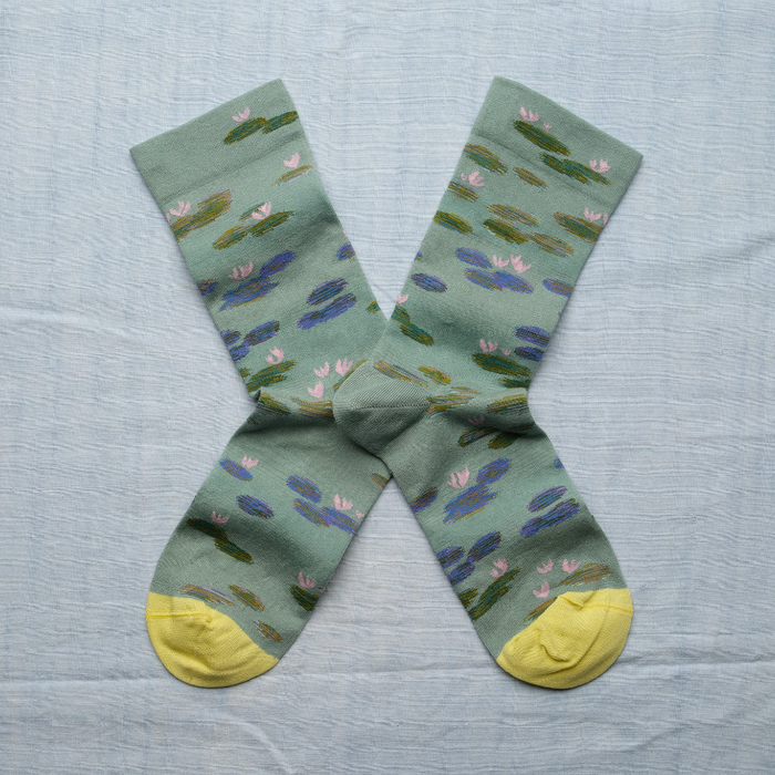 Bonne Maison Claude Monet Lilypads | Midcalf Sock | M&L