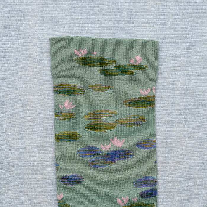 Bonne Maison Claude Monet Lilypads | Midcalf Sock | M&L