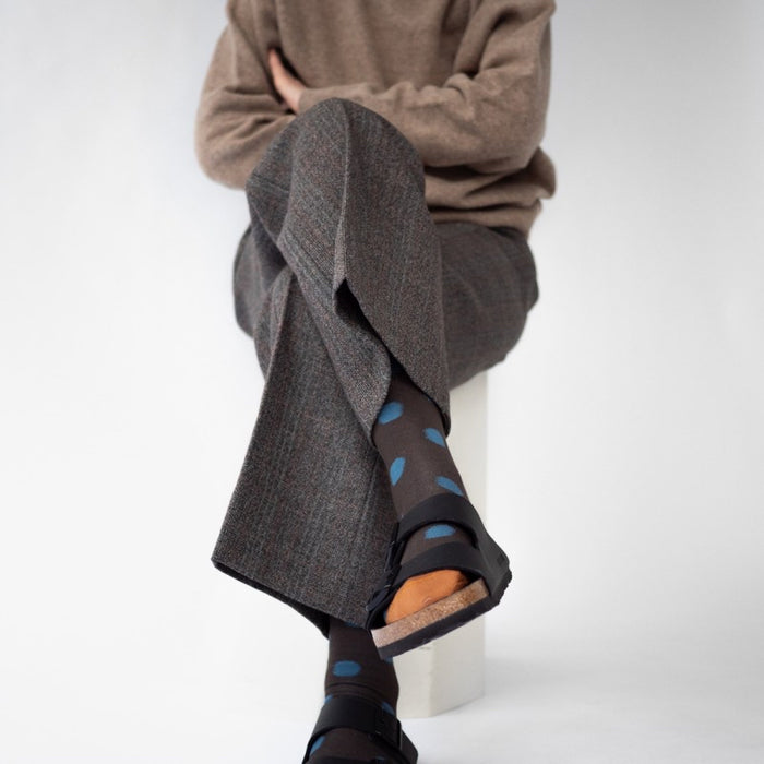 Bonne Maison Polka Dot Umber | Midcalf Sock
