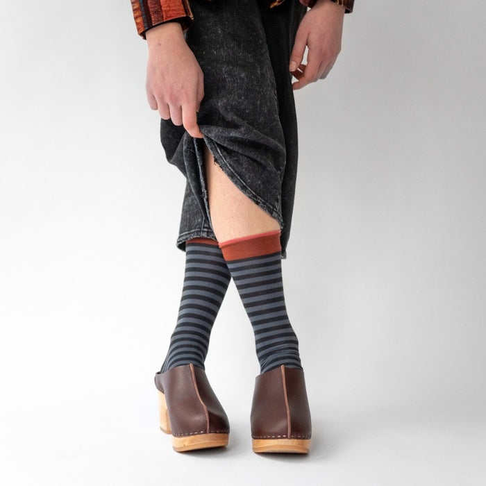 Bonne Maison Stripe Dark | Midcalf Sock