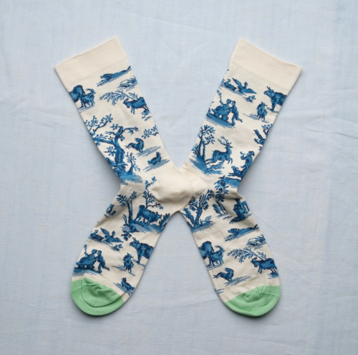 Bonne Maison Toile de Jouy - Countryside Delights | Midcalf Sock
