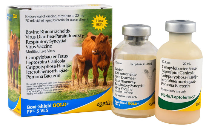Bovi - Shield Gold FP 5 VL5 Cattle Vaccine - N2BP - 10 Dose Vial - 1