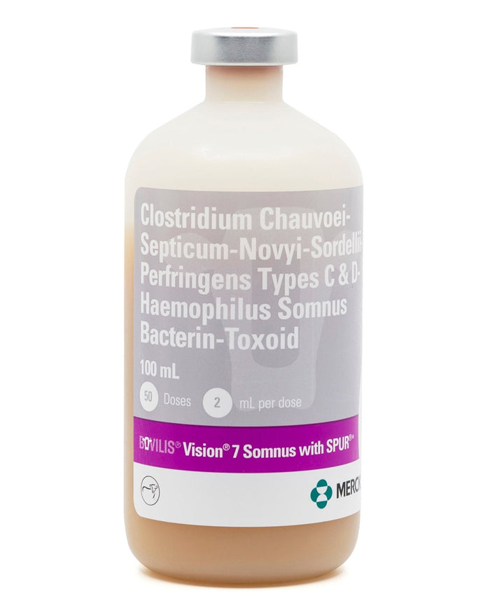 Bovilis Vision 7 Somnus with Spur Cattle Vaccine - I6VH - 50 Dose - 2