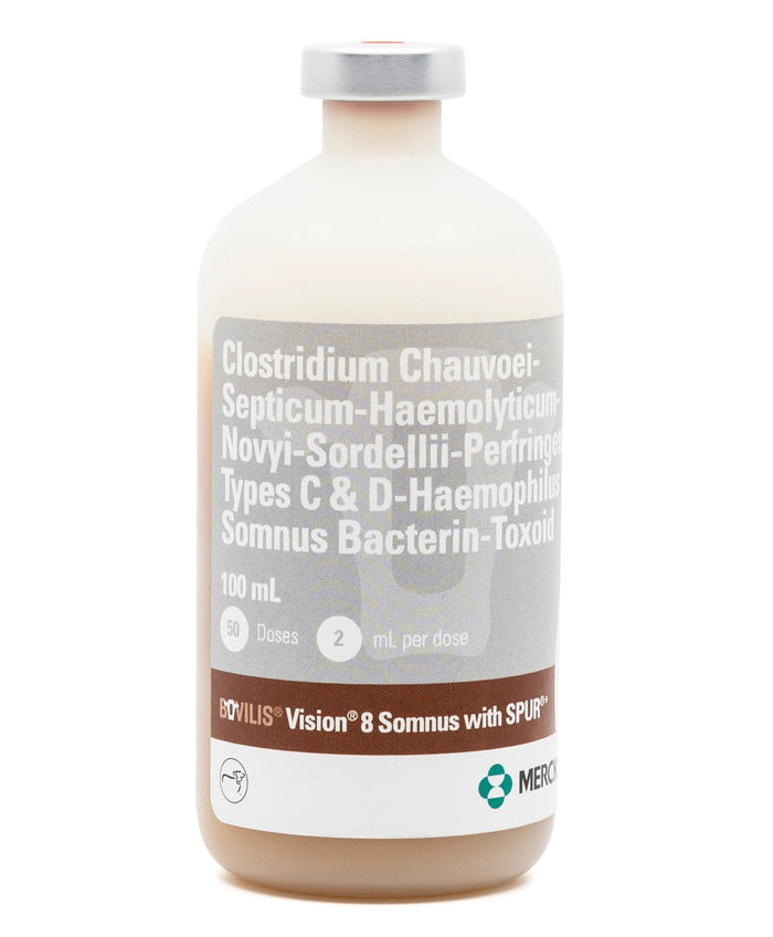 Bovilis Vision 8 Somnus with Spur Cattle Vaccine - I6VK - 50 Dose - 2