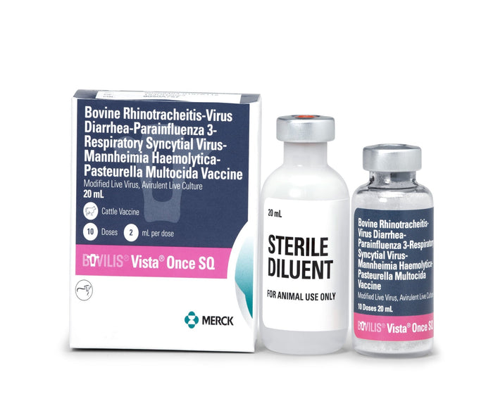 Bovilis Vista Once SQ Cattle Vaccine - I6VP - 10 Dose Vial - 1