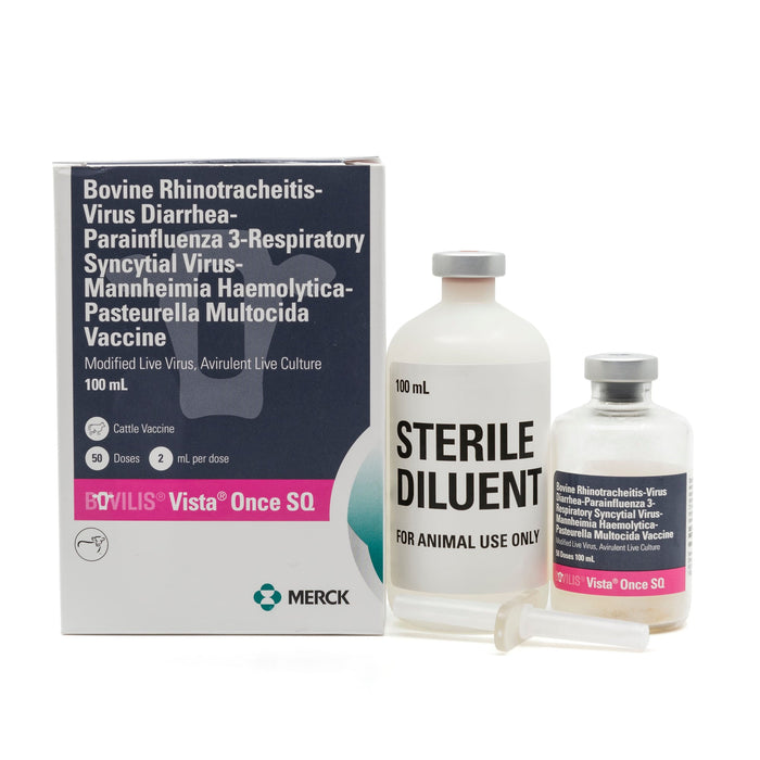 Bovilis Vista Once SQ Cattle Vaccine - I6VQ - 50 Dose Vial - 2