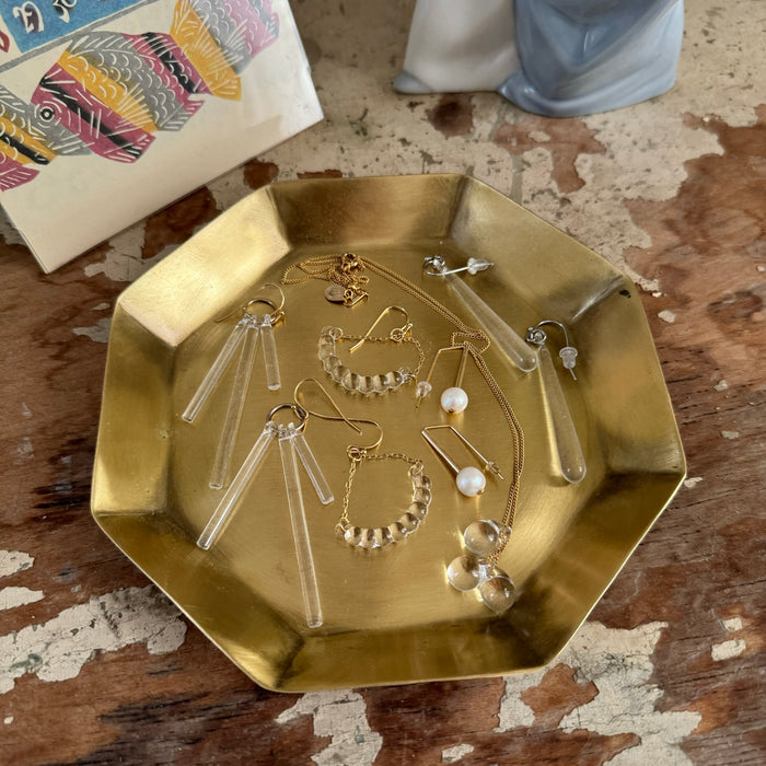 Brass Plate Octagon - Medium