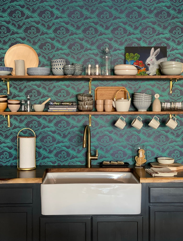 Brass Shelf Bracket - Curved