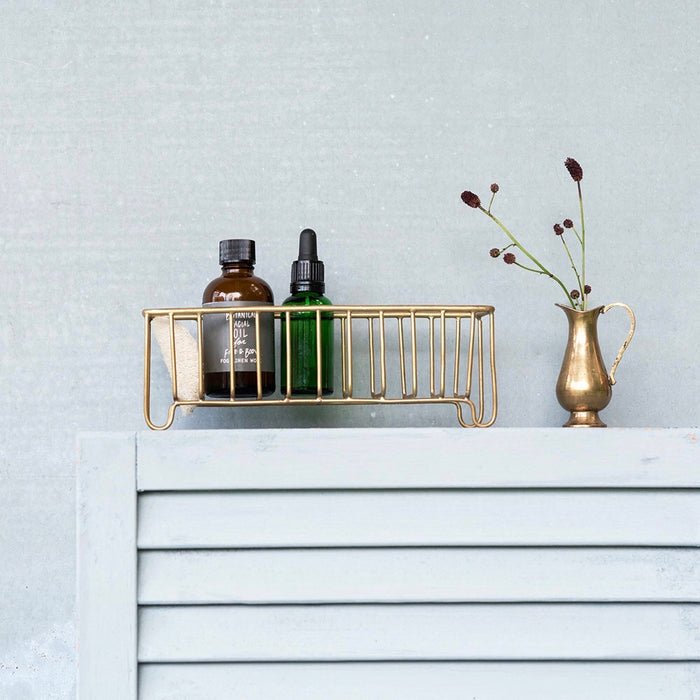 Brass Wire Basket: Slender