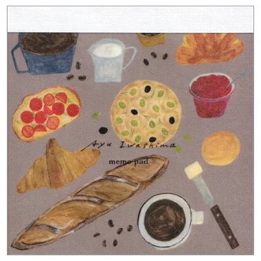 Bread Memo Pad by Aya Iwashima