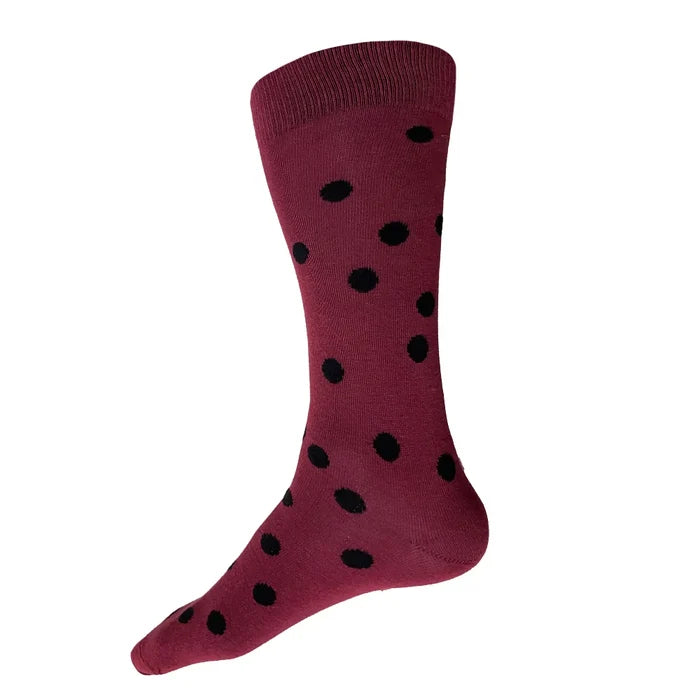 Bubble Socks | Maroon + Black