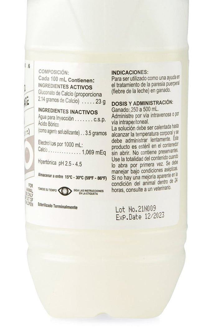 Calcium Gluconate 23% Solution, 500 mL - 49C1 - 3