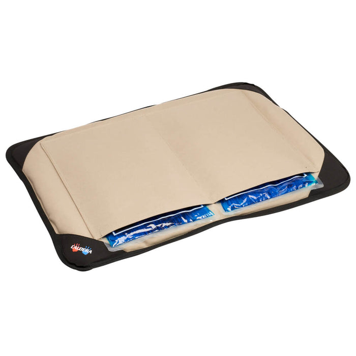 Caldera Pet Bed with Therapy Gel - 025CAL-19101 - Tan - Small - 4