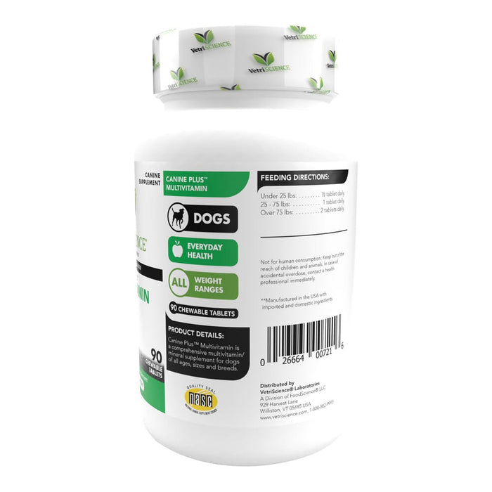 Canine Plus Multivitamin Formula for Dogs, 90 Chewable Tablets - 015VS-090086F-090 - 3