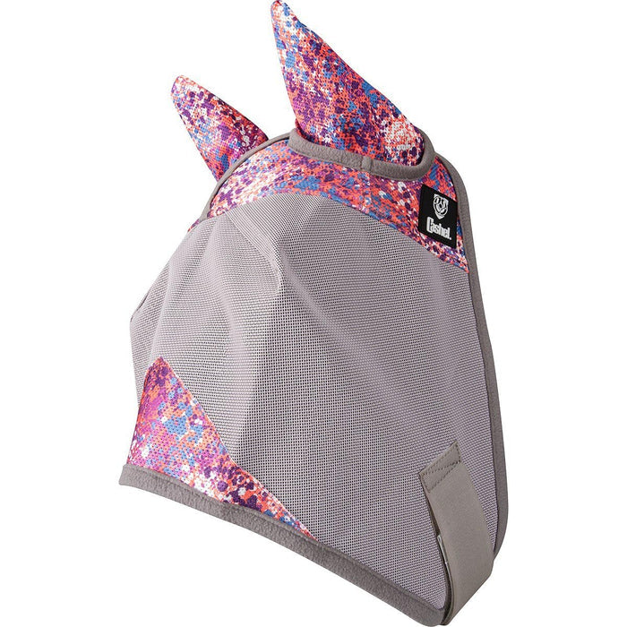 Cashel Crusader Fly Mask with Ears for Horses, Durable Micromesh UV Protection - QL1GT - Weanling - Splash - 7