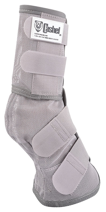 Cashel Crusader Horse Fly Boots Contoured Fit Leg Guards, Set of 2 - QLC9 - Gray - Cob/Arabian - 2 Pack - 4