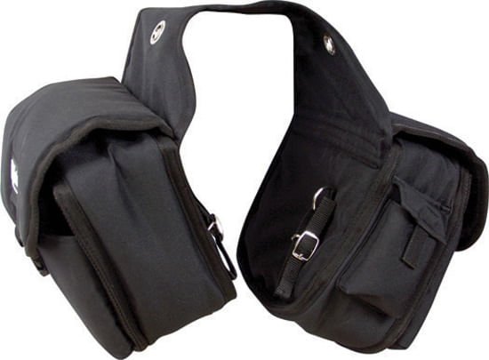 Cashel Medium Rear Horse Saddle Bag - QL3F - Black - 3