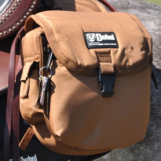 Cashel Medium Rear Horse Saddle Bag - QL3G - Brown - 5
