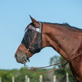 Cashel Quiet Ride Horse Fly Mask for Insect Control & Protection - QL1JK - Leopard - Yearling - 1