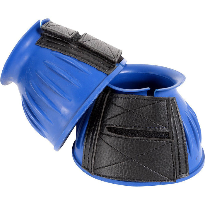 Cashel Rubber Bell Boots for Horses, Pair - QL1KF - Medium - Blue - 2
