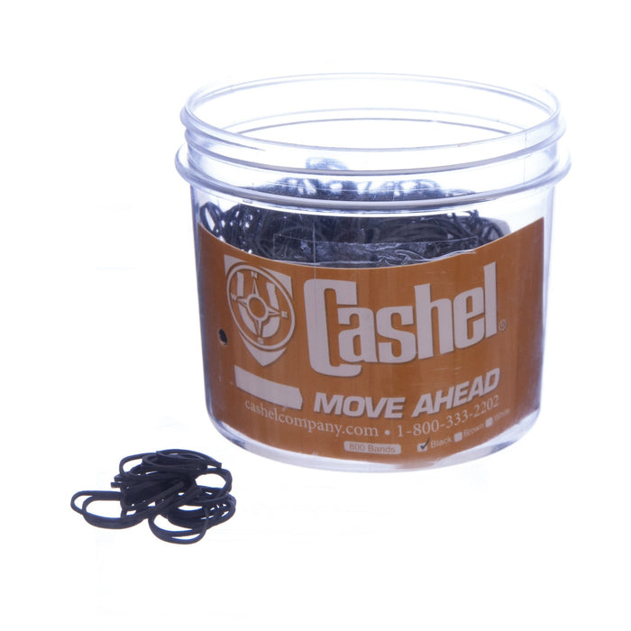 Cashel Rubber Braiding Bands, 800 count - QL1B - Black - 1