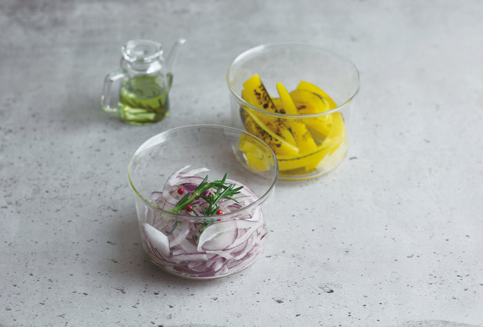 CAST Stackable Glass Containers | 80x60mm | set of 4 | 6 oz