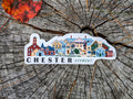 Chester Vermont Cityscape Waterproof Sticker