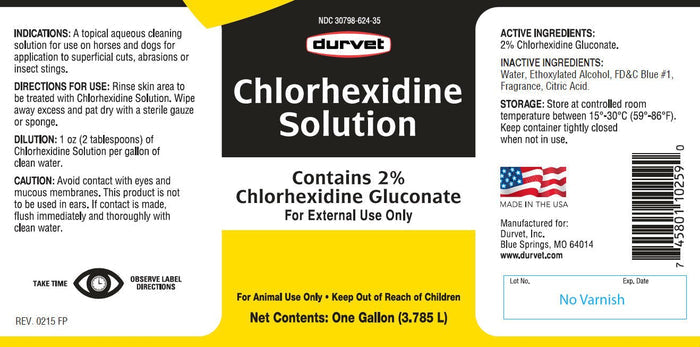 Chlorhexidine Cleaning Solution for Horses & Dogs, Gallon - 7VUQ - Gallon - 2