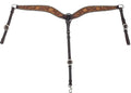 Circle Y Dusty Floral Breast Collar, Full - RD1GC - Vintage Brown - Full - 1