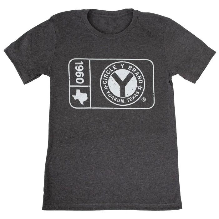 Circle Y Men's Patch Logo Tee - RD1KD - Grey - S - 3