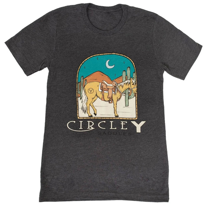 Circle Y Women's Hitching Post Tee - RD1JS - Grey - L - 1