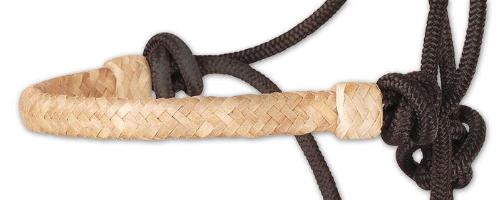 Classic Equine Braided Rawhide Nylon Rope Halter - CR8V - Natural - 2