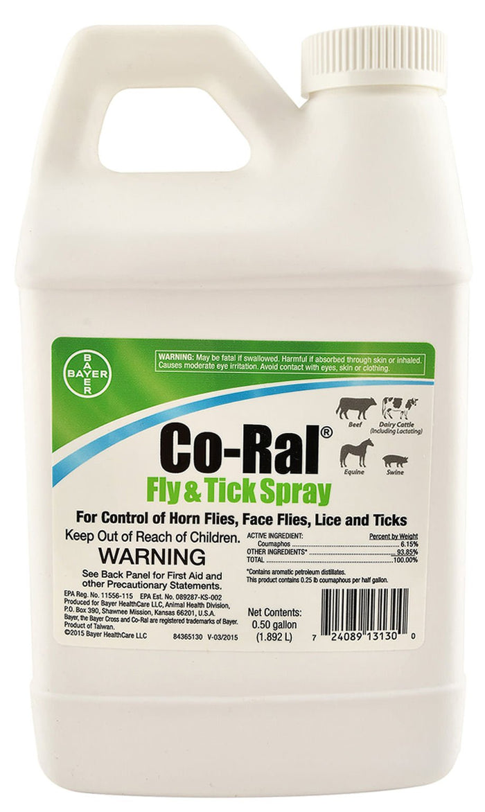Co - Ral Fly & Tick Spray, 64 oz Pesticide - CU1AD - 1
