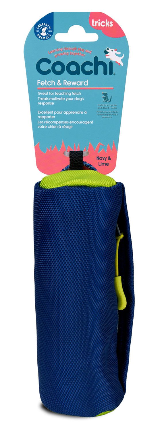 Coachi Fetch & Reward Training Toy, Navy & Lime - TCANR - Navy/Lime - 3