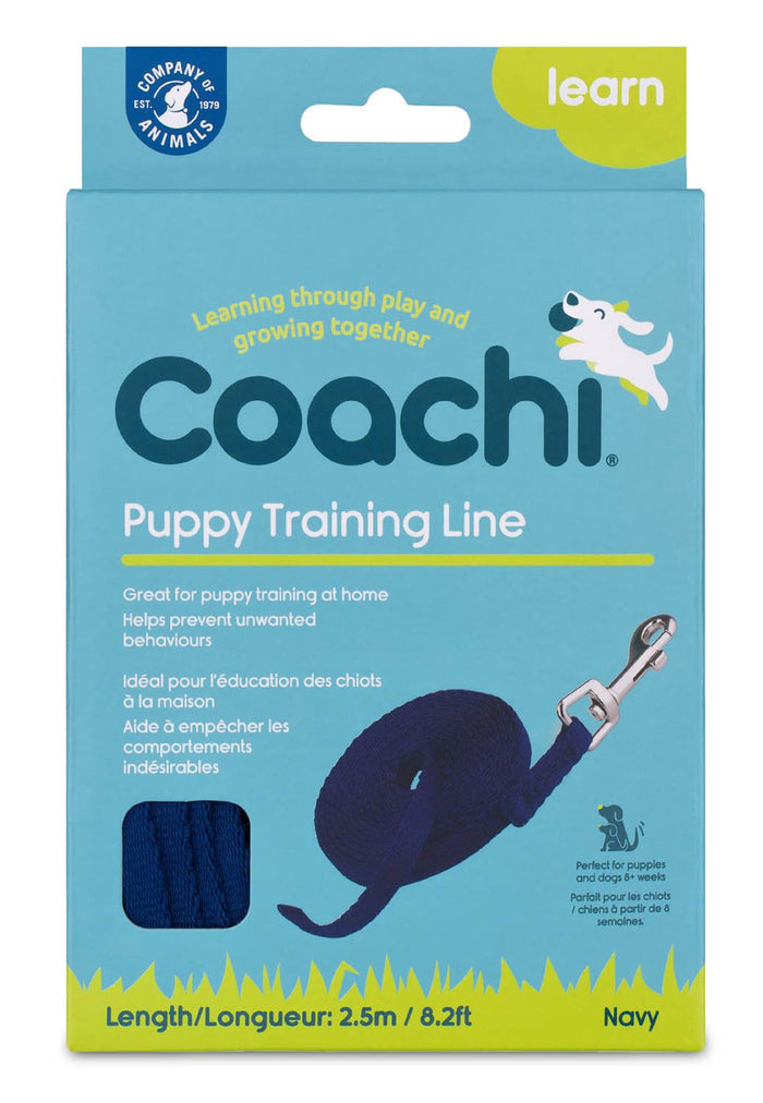Coachi Puppy Training Line, Navy, 2.5m - TCAQ2 - Navy - 2.5m - 3