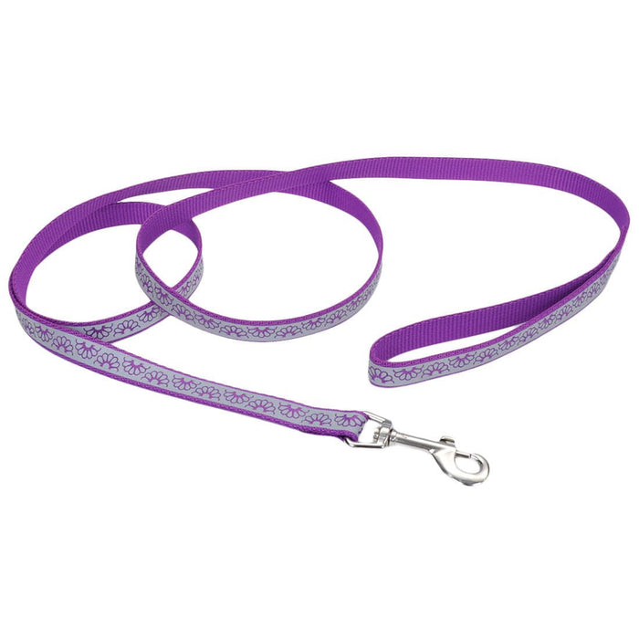 Coastal Pet Lazer Brite Dog Leash, 6' x 1" - C2BL - Blue Lagoon Wave - 7