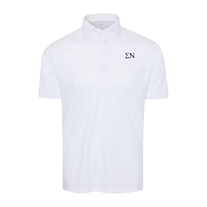 Collars & Co. Sigma Nu Semi-Spread Collar Polo White