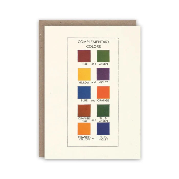 Complementary Colors Note Cards