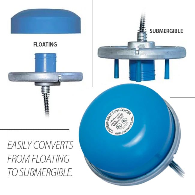 Convert - Able Stock Tank De - Icer Floating or Sumbergible, 1250 watts - 5FC1 - 2