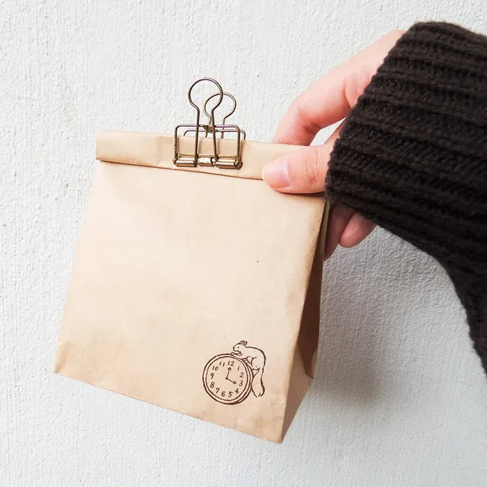 Cozyca Midori Asano Stamp | Squirrel O'Clock