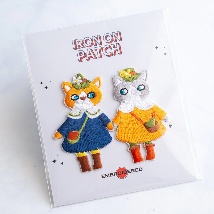 Cute Cat Character Patch - Friends