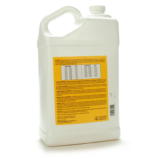 Cydectin (moxidectin) Oral Sheep Drench Wormer - Antiparasitic Dewormer for Internal Parasite Control - F7CO - 4L Cydectin Oral Sheep Drench - 6